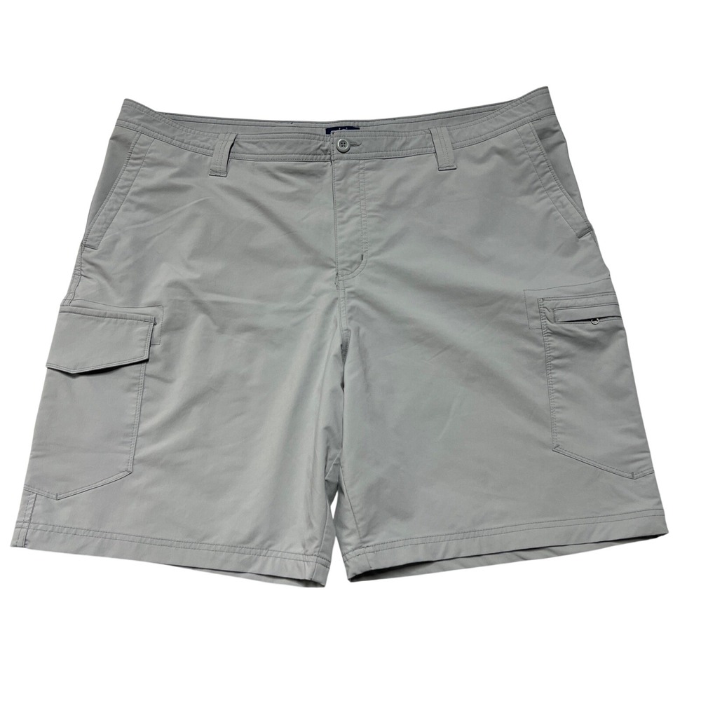 George Cargo Shorts Mens 44 Gray Zipper Pockets Outdoor Casual